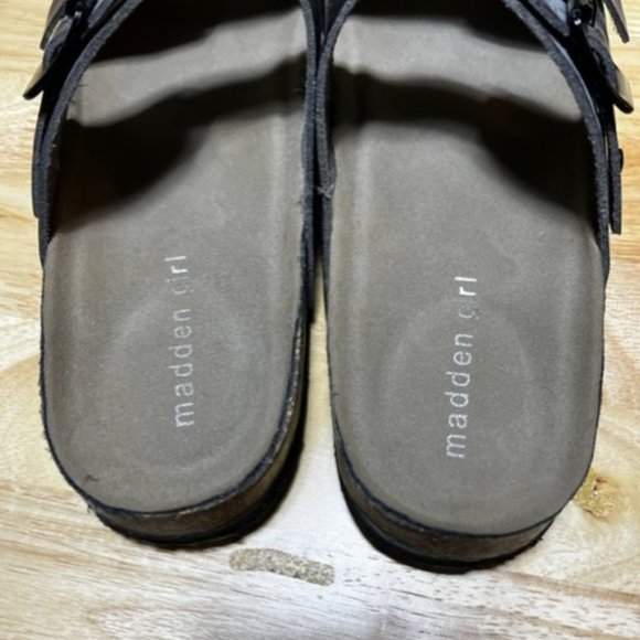 Madden Girl Leather 2 Strap Sandals - Picture 2 of 5